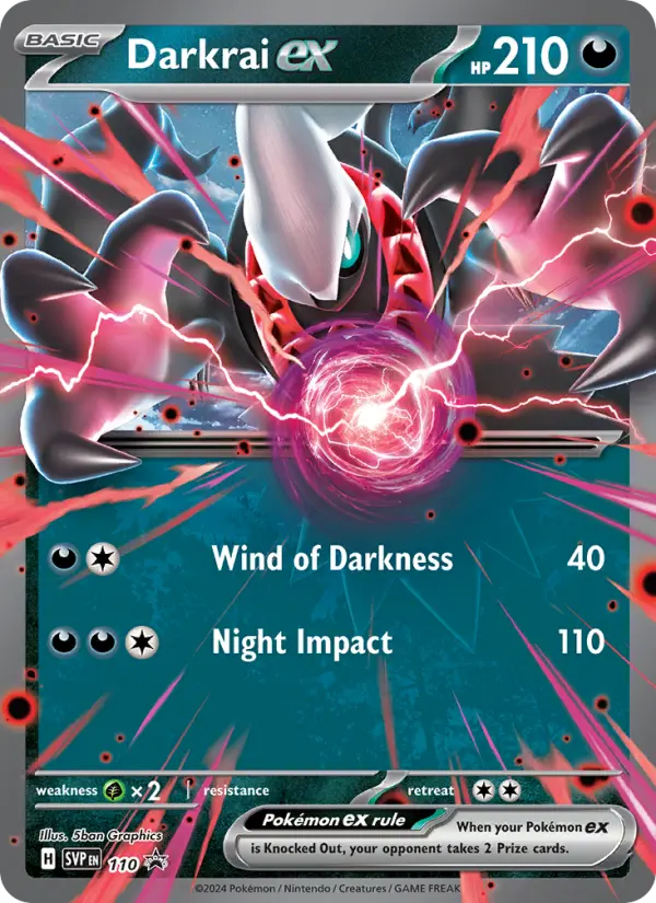 Darkrai ex 110 SVP Black Star Promos Pokesingles