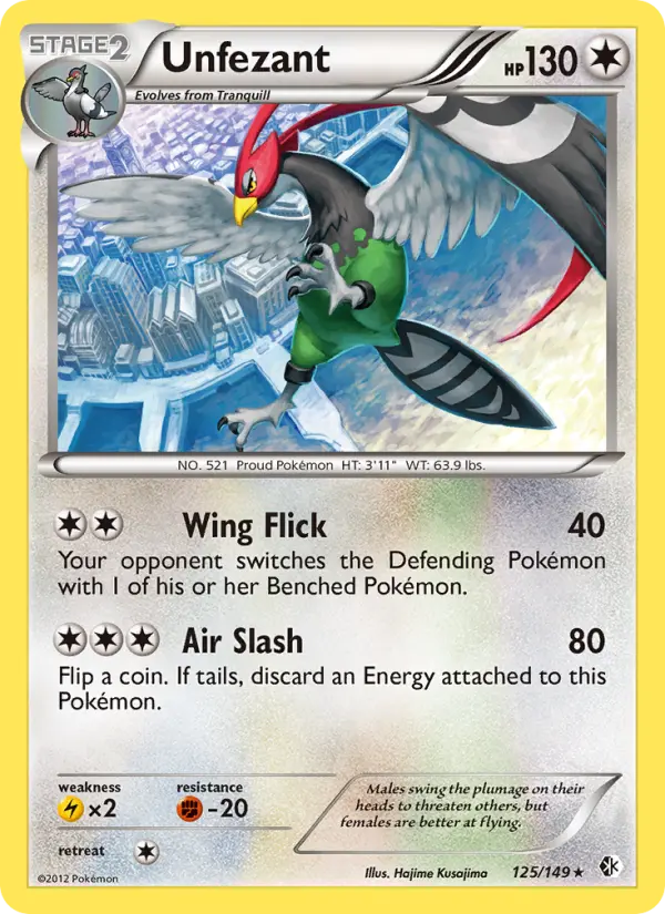 Unfezant 125 Boundaries Crossed Pokesingles