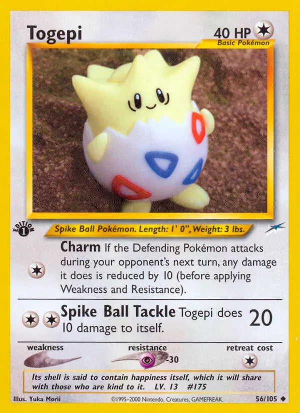 Togepi 56 Neo Destiny Pokesingles
