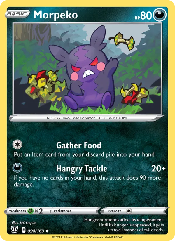 Morpeko 98 Battle Styles Pokesingles