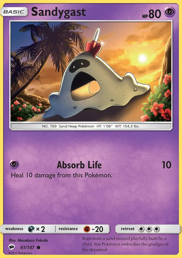 Sandygast 61 Burning Shadows Pokesingles