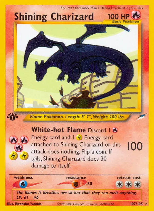 Shining Charizard 107 Neo Destiny Pokesingles