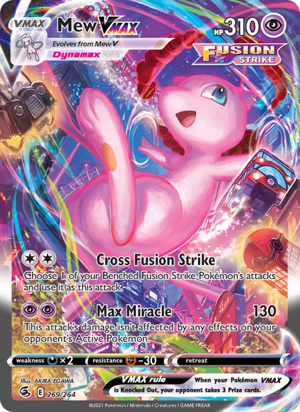 Mew VMAX 269 Fusion Strike Pokesingles