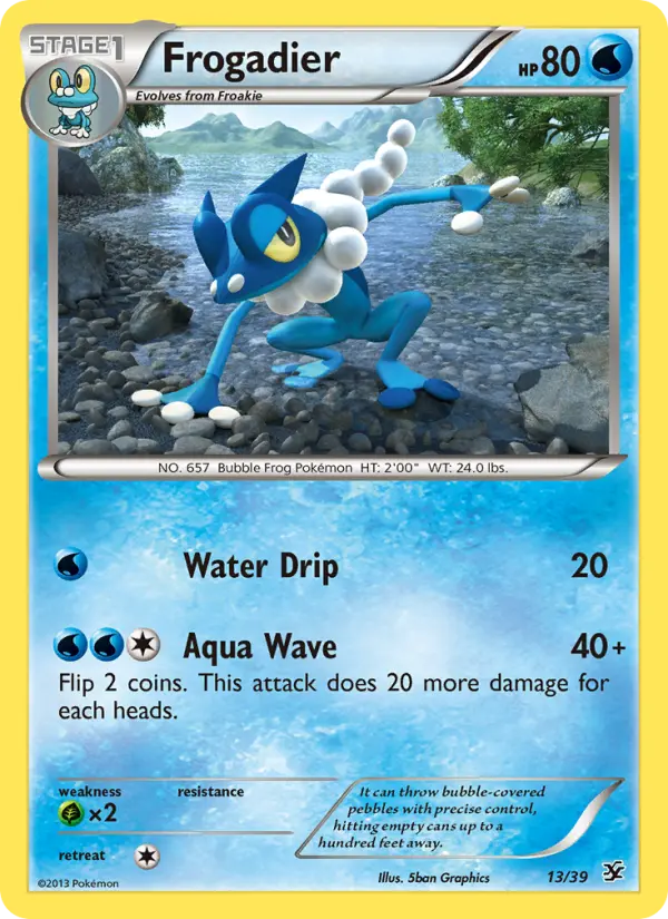 Frogadier 13 Kalos Starter Set Pokesingles