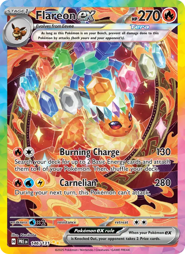 Flareon ex 146 Prismatic Evolutions Pokesingles