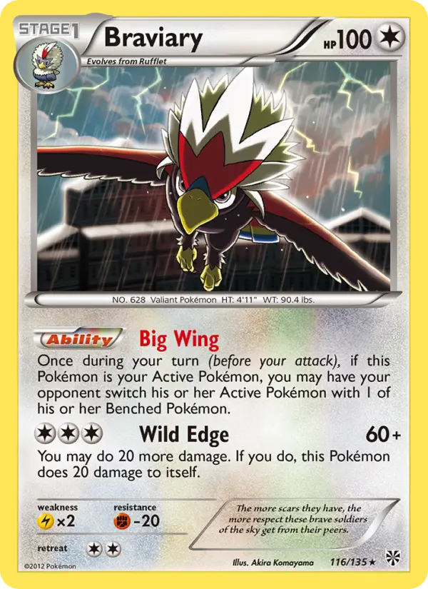 Braviary 116 Plasma Storm Pokesingles