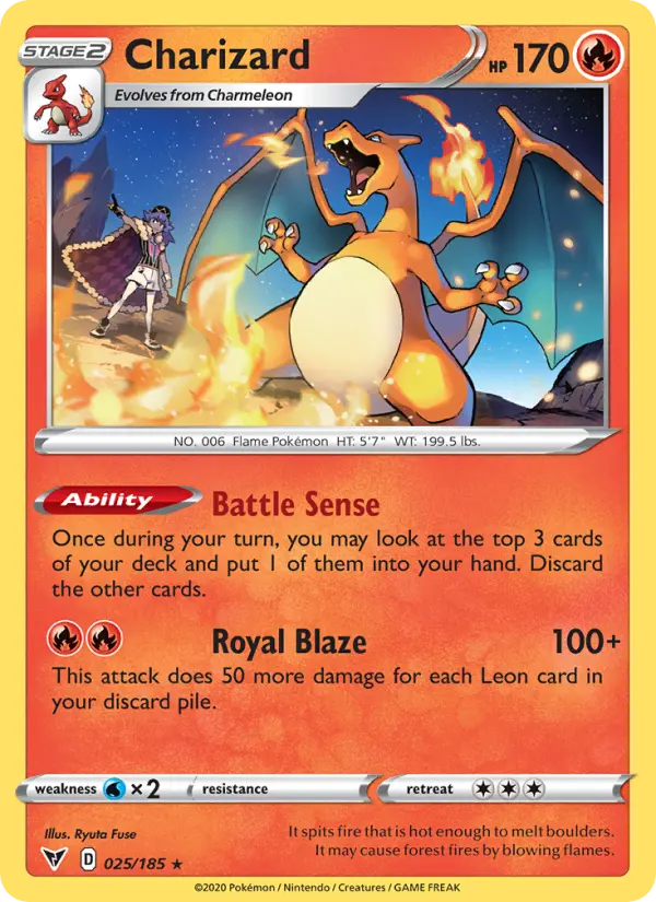 Charizard 25 Vivid Voltage Pokesingles