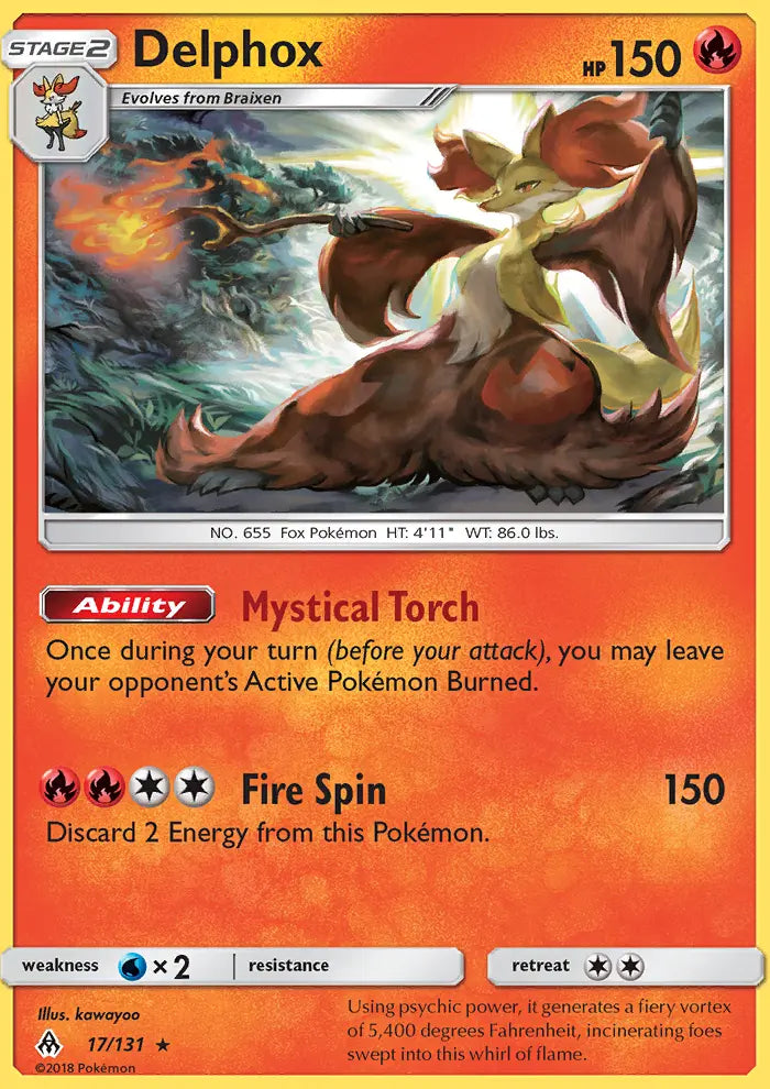 Delphox 17 Forbidden Light Pokesingles
