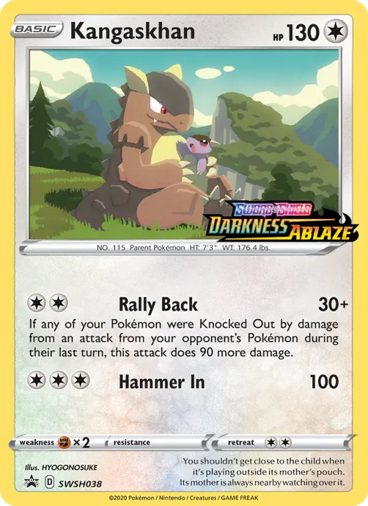 Kangaskhan SWSH038 SWSH Black Star Promos Pokesingles