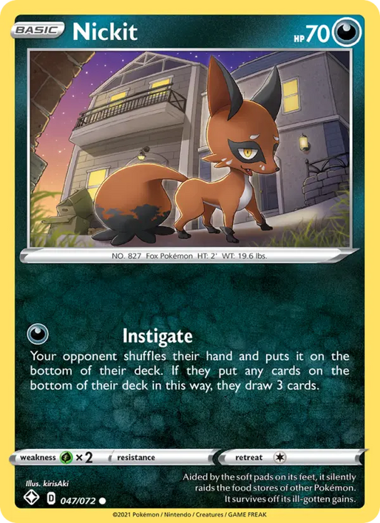 Nickit 47 Shining Fates Pokesingles