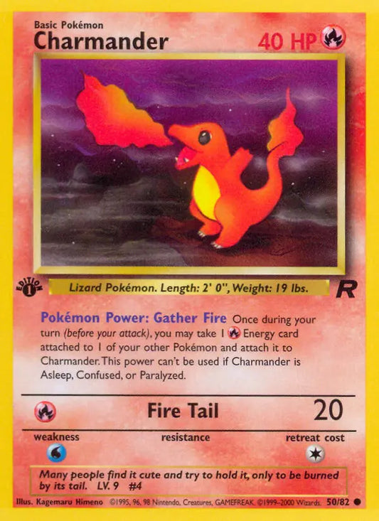 Charmander 50 Team Rocket Pokesingles