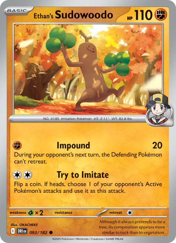 Ethan's Sudowoodo 93 Destined Rivals Pokesingles