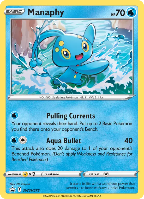 Manaphy SWSH275 SWSH Black Star Promos Pokesingles