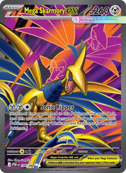 Mega Skarmory ex 106 Perfect Order Pokesingles