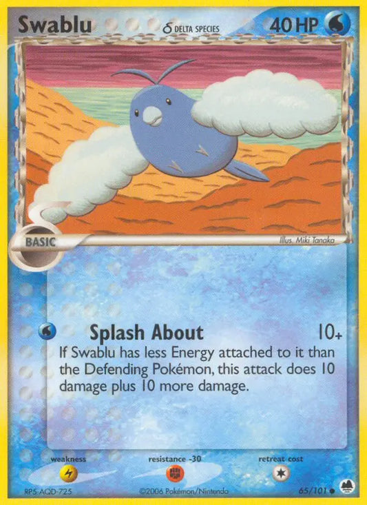 Swablu δ 65 Dragon Frontiers Pokesingles