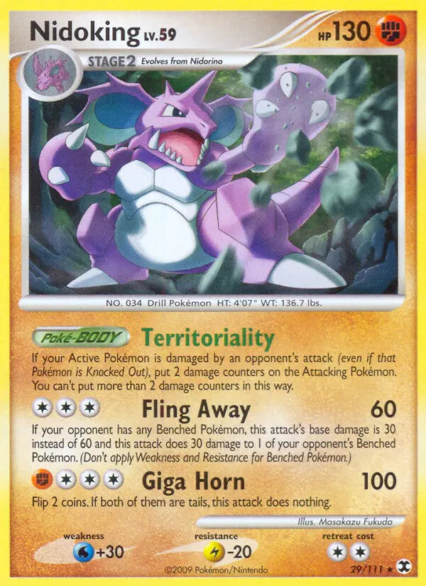 Nidoking 29 Rising Rivals Pokesingles
