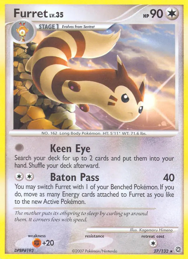 Furret 27 Secret Wonders Pokesingles