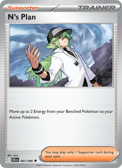 N's Plan 83 Black Bolt Pokesingles