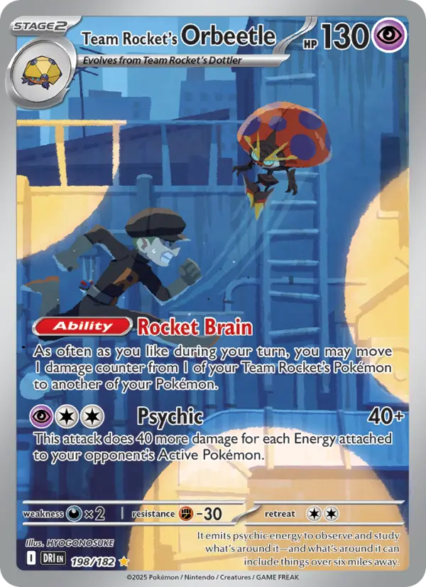 Team Rocket's Orbeetle 198 Destined Rivals Pokesingles