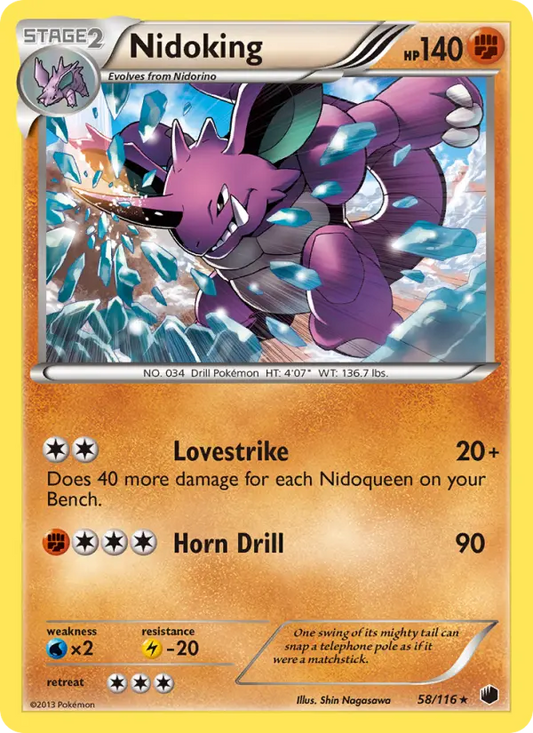 Nidoking 58 Plasma Freeze Pokesingles