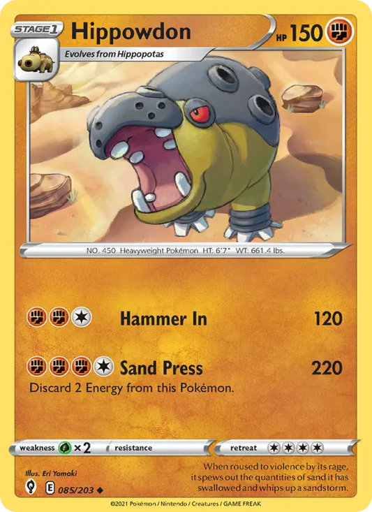Hippowdon 85 Evolving Skies Pokesingles