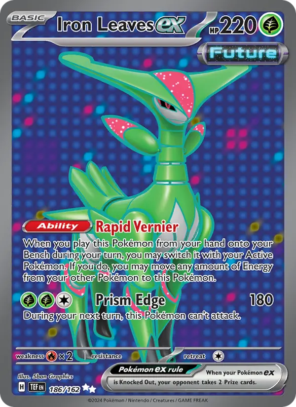 Iron Leaves ex 186 Temporal Forces Pokesingles