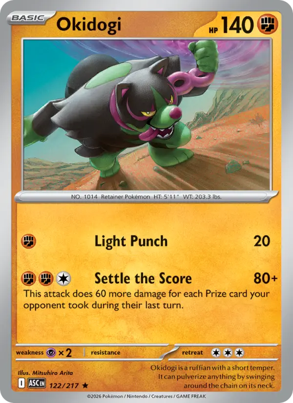 Okidogi 122 Ascended Heroes Pokesingles