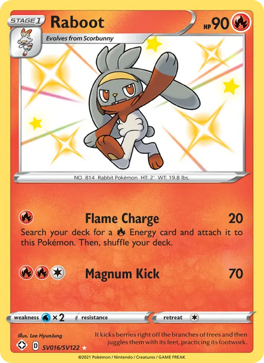 Raboot SV016 Shining Fates Pokesingles