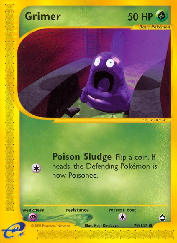 Grimer 79 Aquapolis Pokesingles