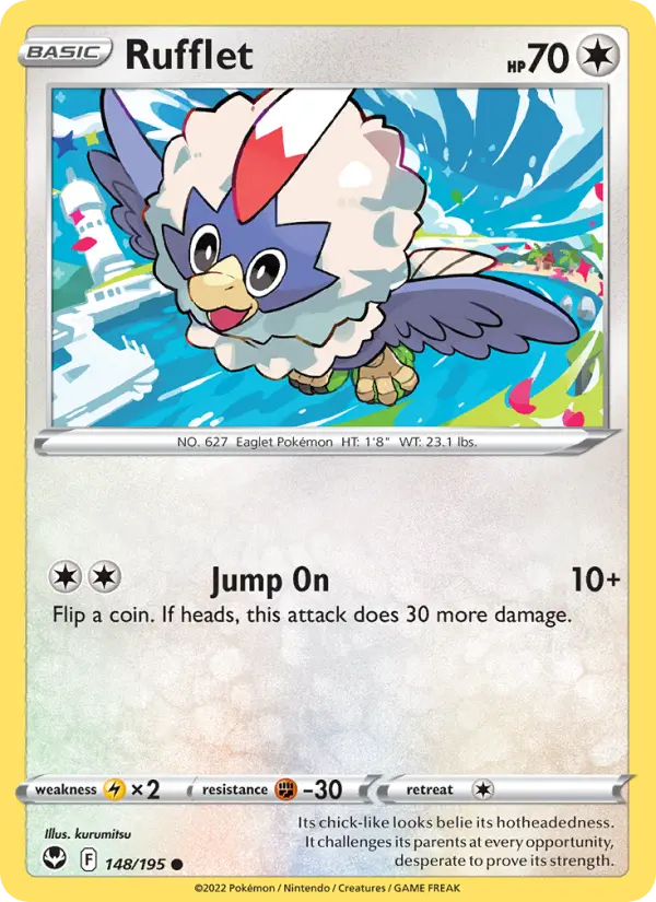 Rufflet 148 Silver Tempest Pokesingles