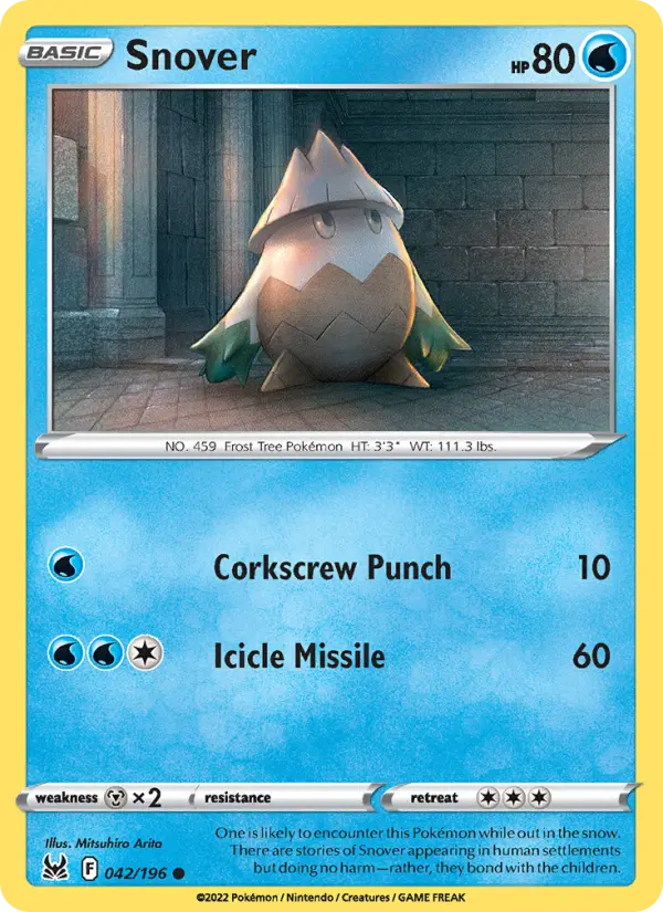 Snover 42 Lost Origin Pokesingles