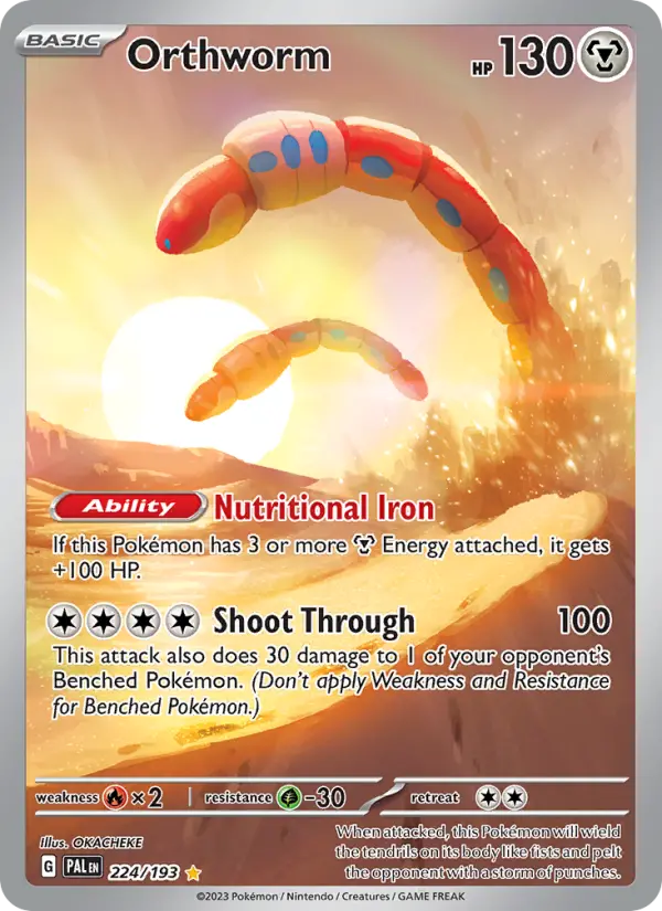 Orthworm 224 Paldea Evolved Pokesingles