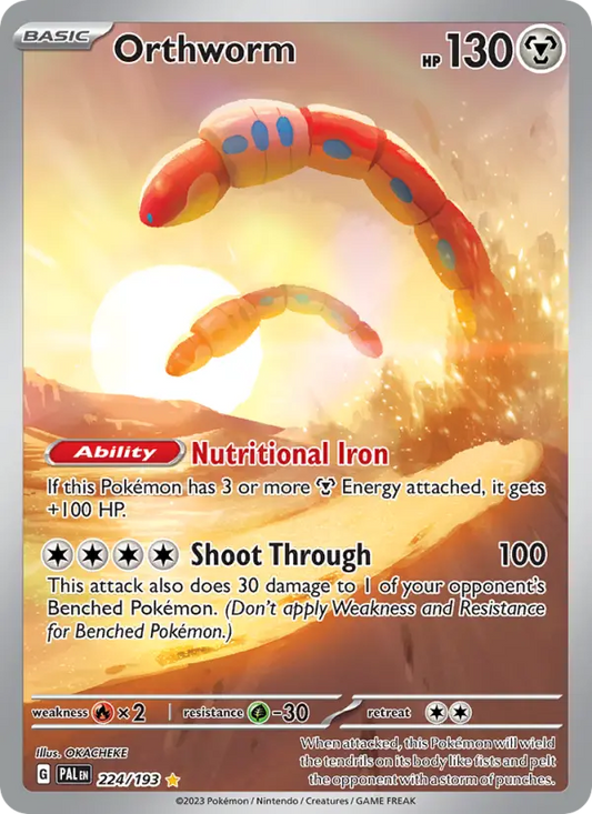 Orthworm 224 Paldea Evolved Pokesingles