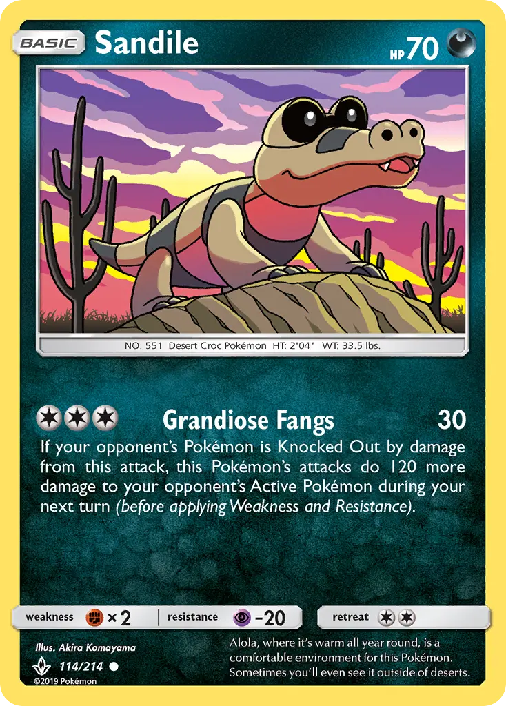 Sandile 114 Unbroken Bonds Pokesingles