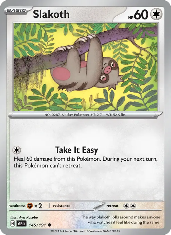 Slakoth 145 Surging Sparks Pokesingles