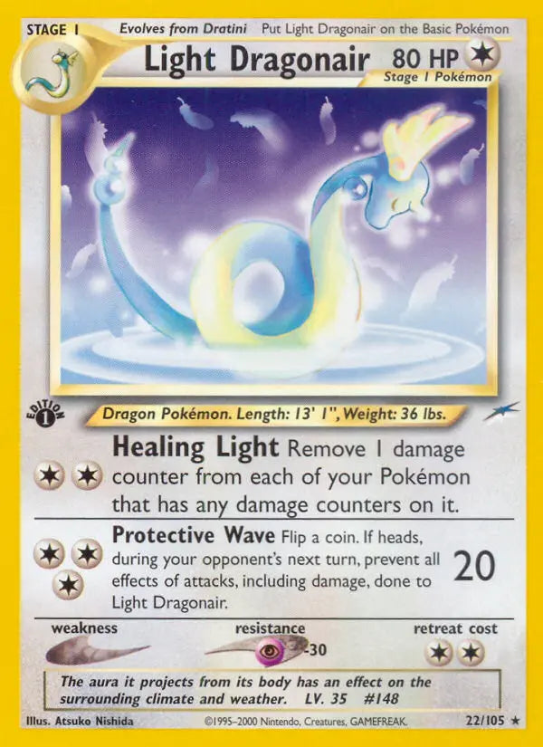 Light Dragonair 22 Neo Destiny Pokesingles
