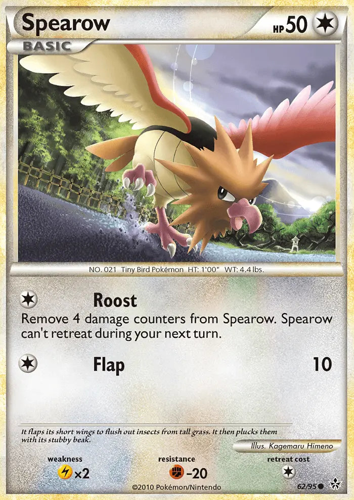 Spearow 62 Unleashed Pokesingles