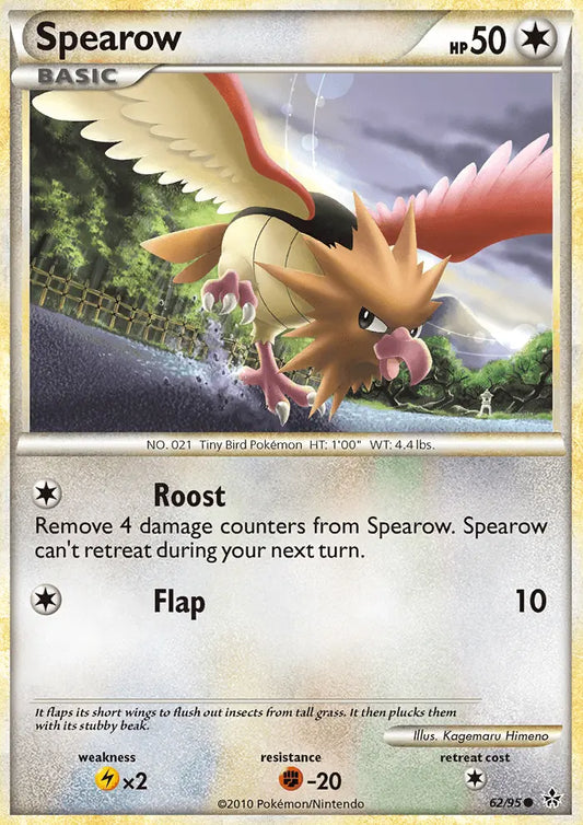 Spearow 62 Unleashed Pokesingles