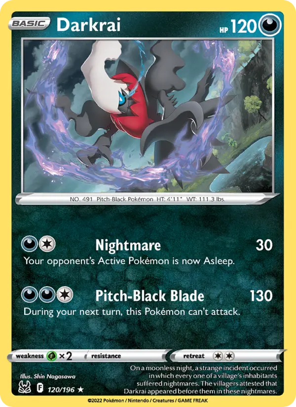 Darkrai 120 Lost Origin Pokesingles