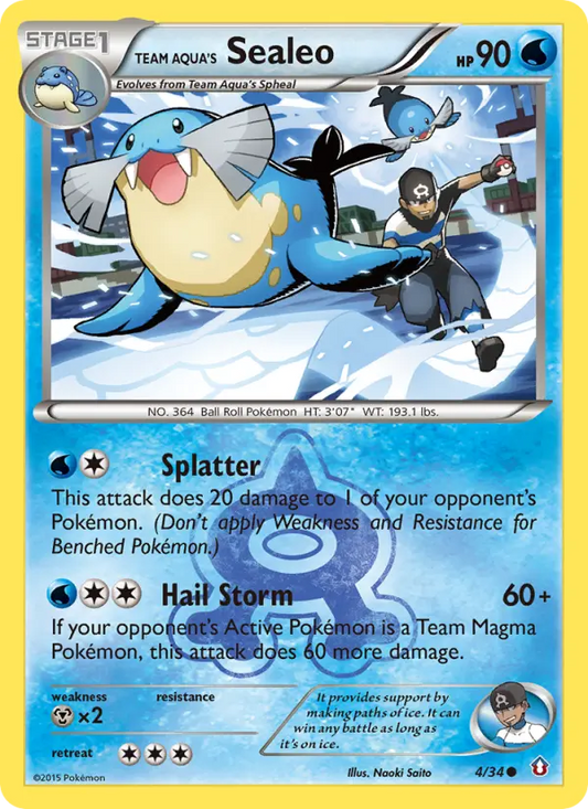 Team Aqua's Sealeo 4 Double Crisis Pokesingles