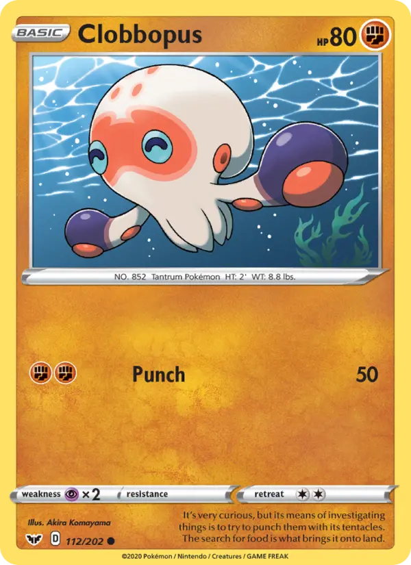 Clobbopus 112 Sword & Shield Pokesingles