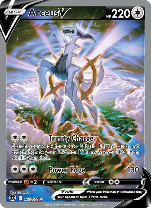 Arceus V 166 Brilliant Stars Pokesingles