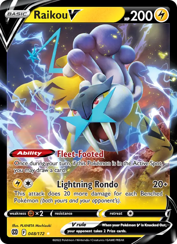 Raikou V 48 Brilliant Stars Pokesingles