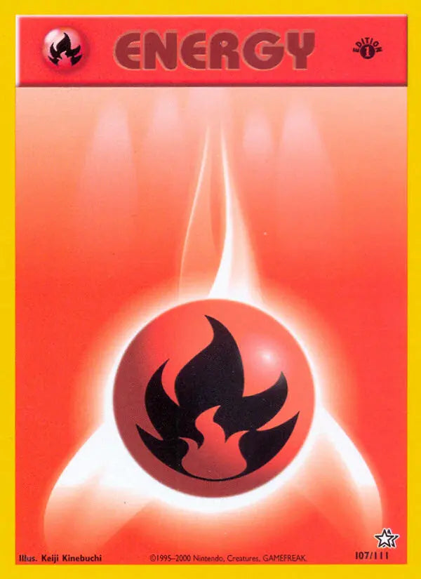 Fire Energy 107 Neo Genesis Pokesingles