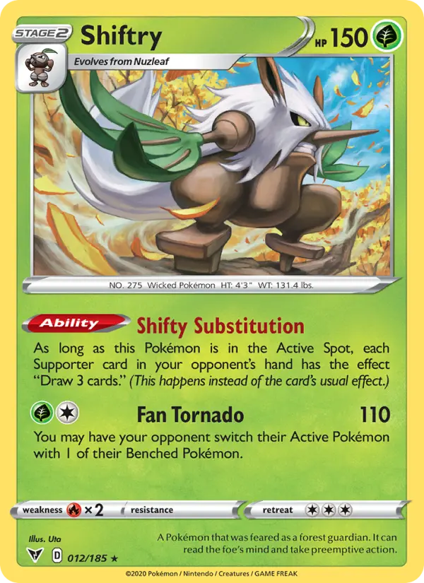 Shiftry 12 Vivid Voltage Pokesingles