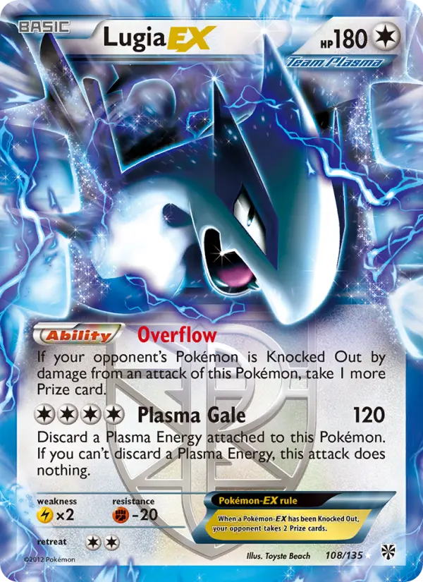 Lugia-EX 108 Plasma Storm Pokesingles