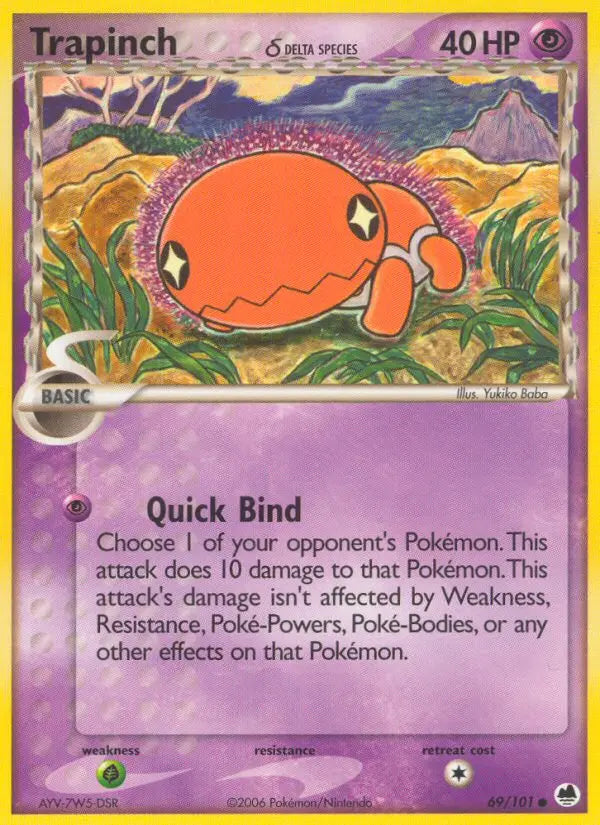Trapinch δ 69 Dragon Frontiers Pokesingles