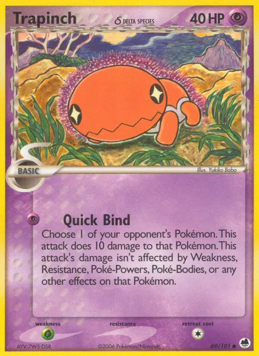 Trapinch δ 69 Dragon Frontiers Pokesingles