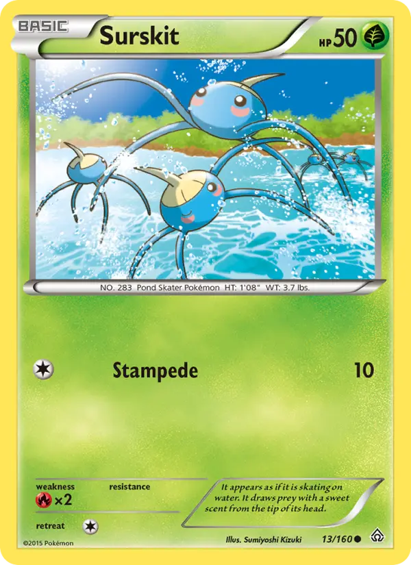 Surskit 13 Primal Clash Pokesingles