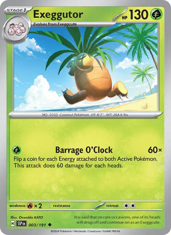 Exeggutor 3 Surging Sparks Pokesingles